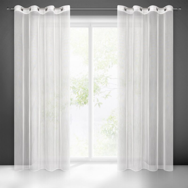FIRANA GOTOWA NICEA 140 X 250 CM BIAŁY