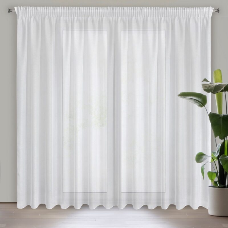 FIRANA GOTOWA REBECCA NA TAŚMIE 350 X 250 CM BIAŁY