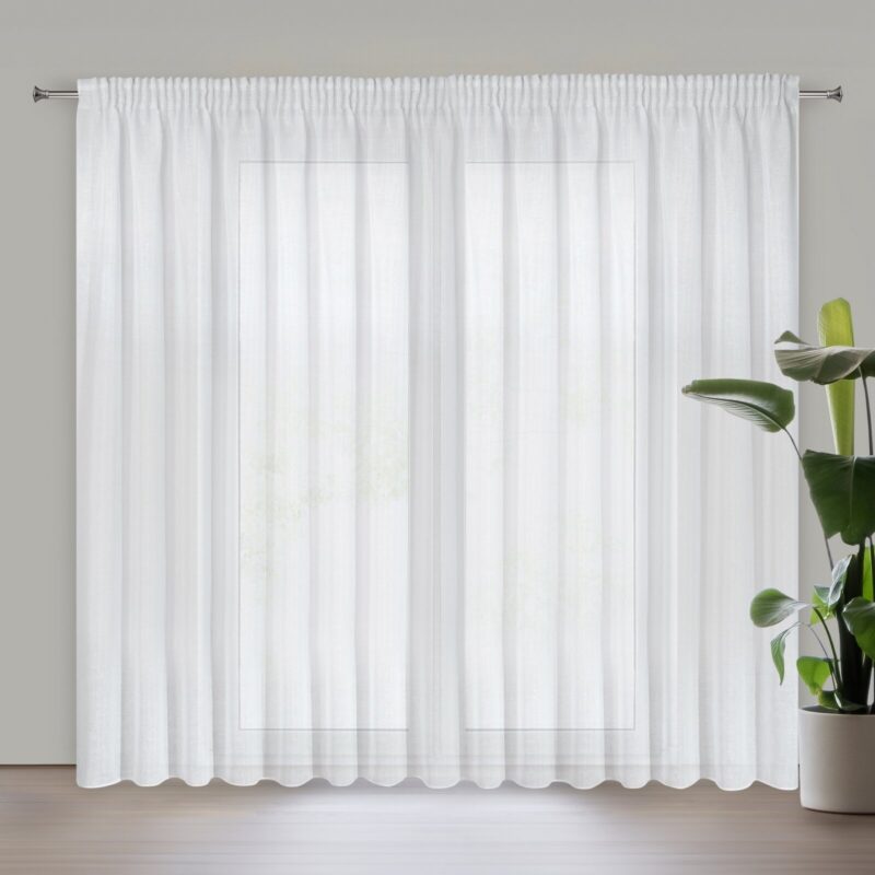 FIRANA GOTOWA VIOLA NA TAŚMIE 400 X 250 CM BIAŁY