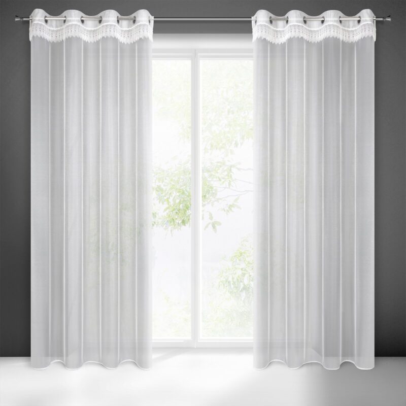 FIRANA GOTOWA SARI 1 140 X 250 CM BIAŁY