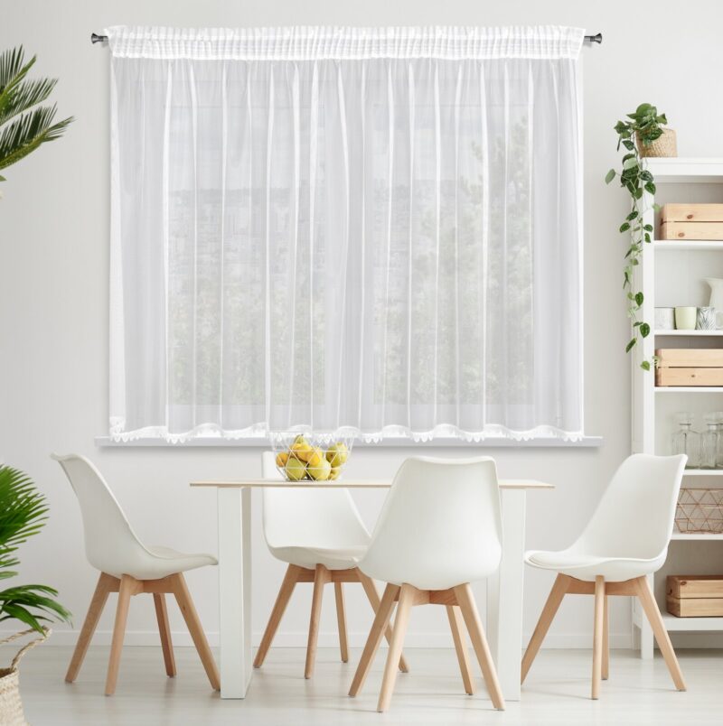FIRANA GOTOWA MAYA NA TAŚMIE 300 X 145 CM BIAŁY