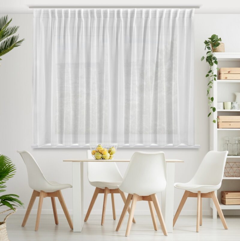 FIRANA GOTOWA SIMONE NA TAŚMIE 300 X 170 CM BIAŁY
