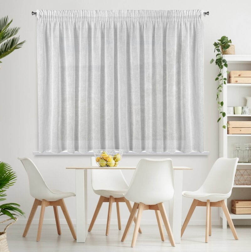 FIRANA GOTOWA CARLA NA TAŚMIE 300 X 145 CM BIAŁY