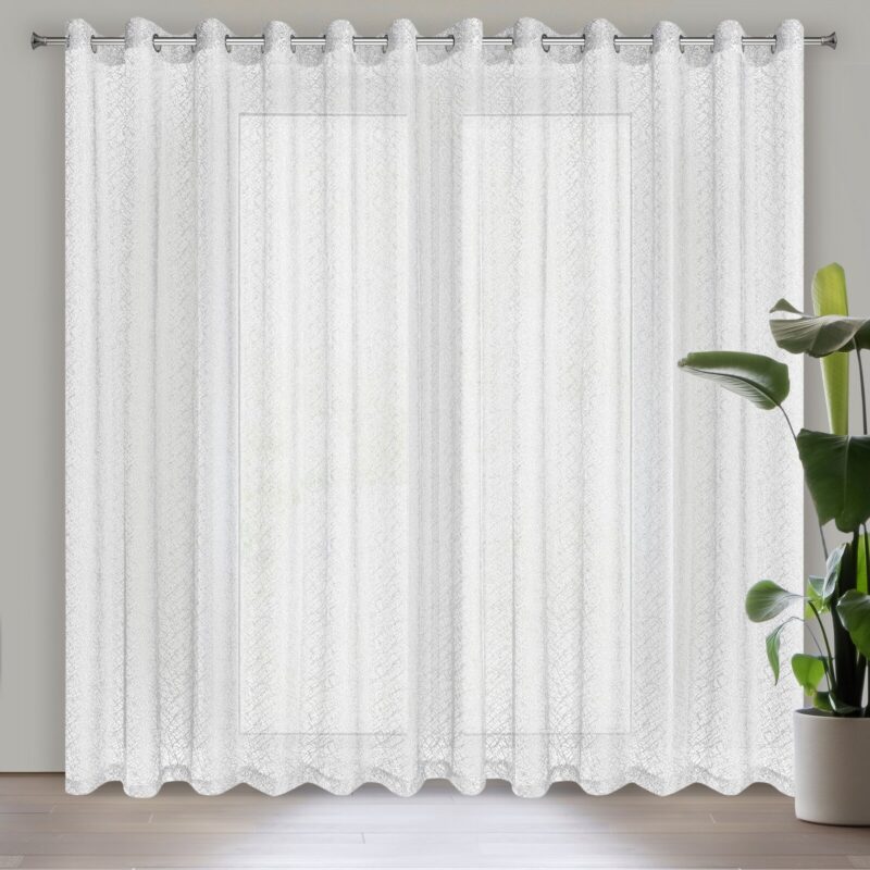FIRANA GOTOWA AMANDA 400 X 250 CM BIAŁY
