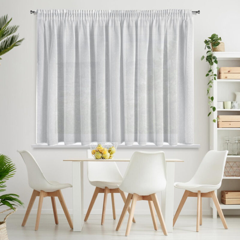 FIRANA GOTOWA ANGELA NA TAŚMIE 300 X 145 CM BIAŁY