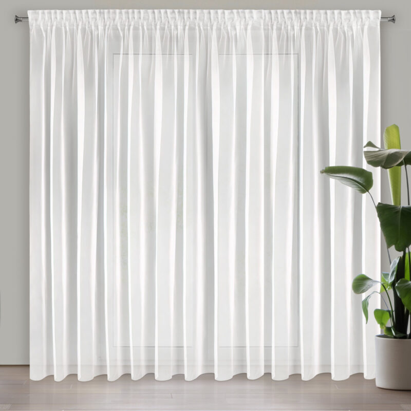 FIRANA GOTOWA ESEL NA TAŚMIE 400 X 250 CM BIAŁY