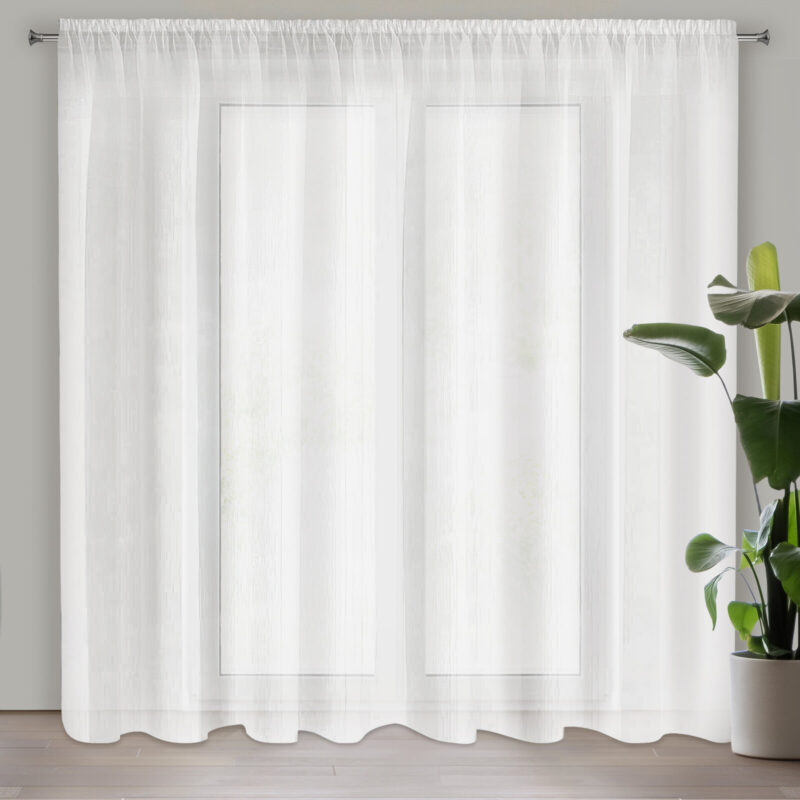 FIRANA GOTOWA REBECCA NA TAŚMIE 350 X 250 CM KREMOWY