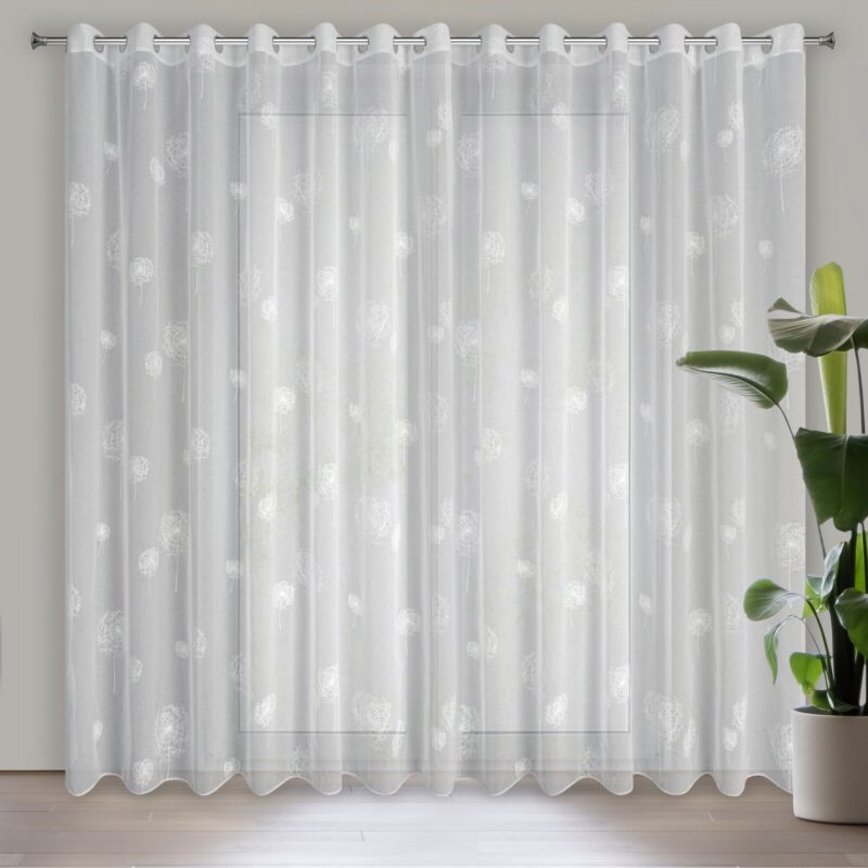FIRANA GOTOWA SABINE 290 X 250 CM BIAŁY