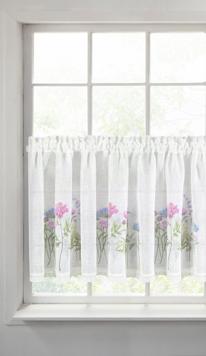 FIRANA GOTOWA LAURA 150 X 60 CM BIAŁY