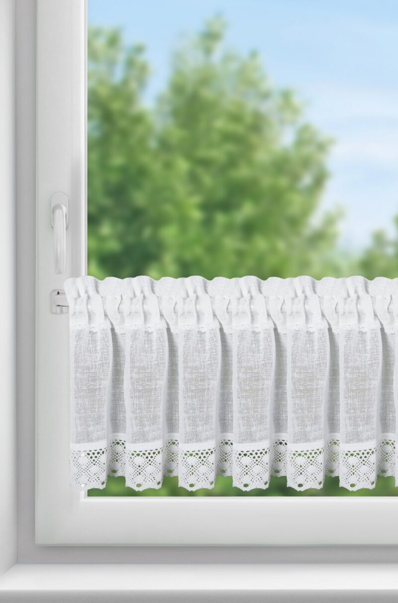 FIRANA GOTOWA LISA 150 X 30 CM BIAŁY