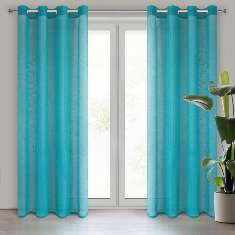 FIRANA GOTOWA REBECCA 140 X 250 CM TURKUSOWY