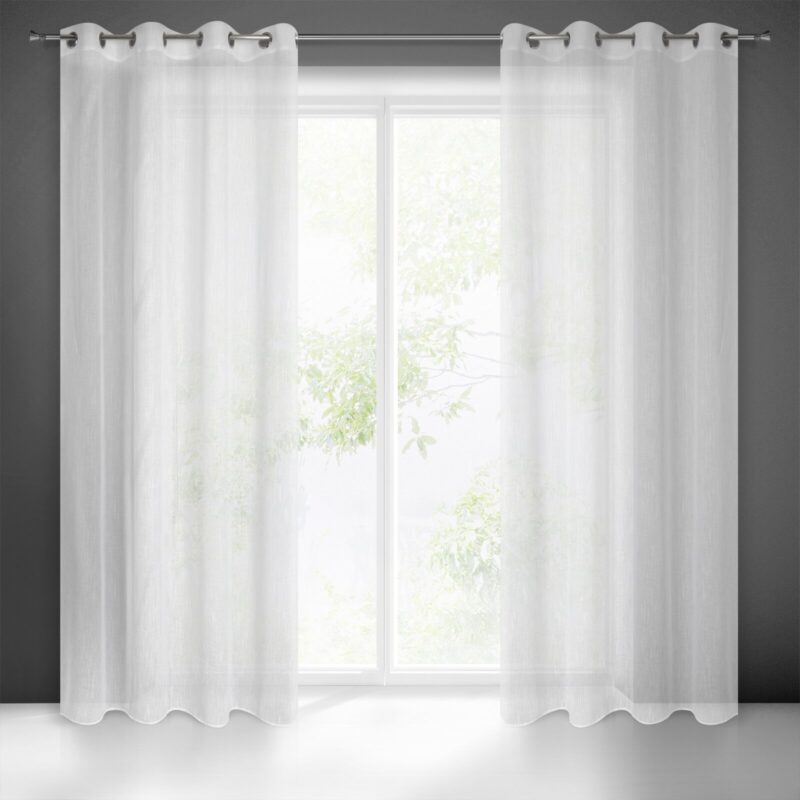 FIRANA GOTOWA CARLA 140 X 250 CM BIAŁY