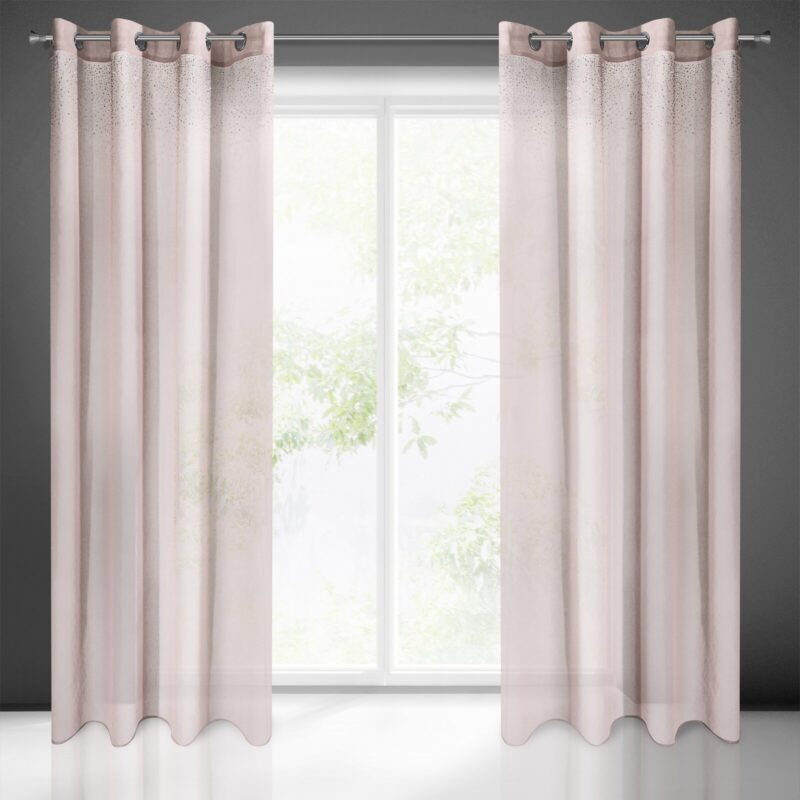 FIRANA GOTOWA MADLEN 140 X 250 CM RÓŻOWY