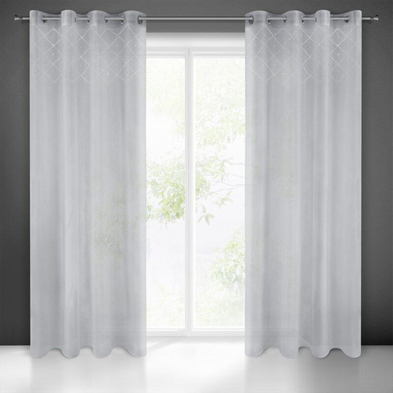 FIRANA GOTOWA PERLA 140 X 250 CM SZARY
