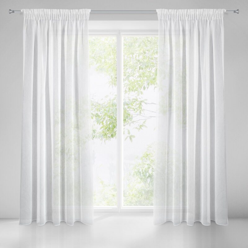 FIRANA GOTOWA ADEN NA TAŚMIE 140 X 250 CM BIAŁY