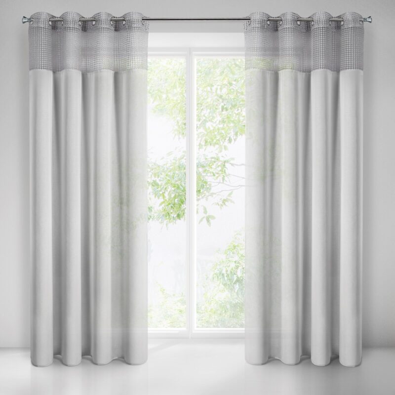 FIRANA GOTOWA GRACE 135 X 250 CM SZARY
