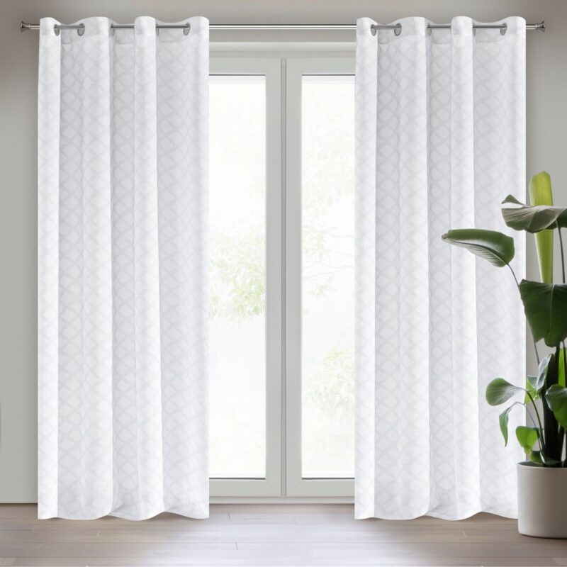 FIRANA GOTOWA HAZAL 140X250 CM BIAŁY