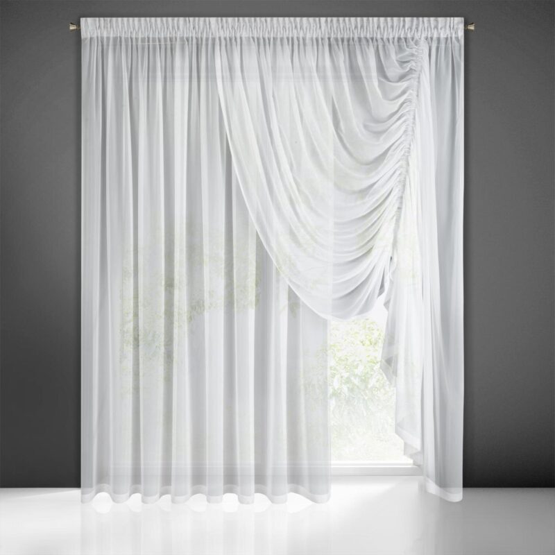 FIRANA GOTOWA DEK 400 X 250 CM BIAŁY