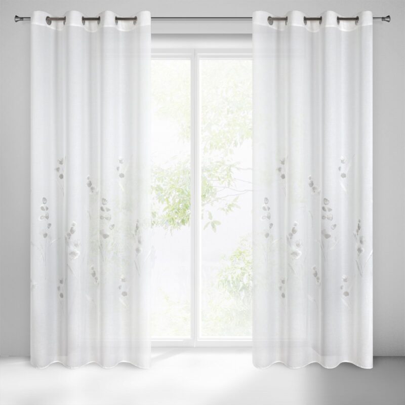 FIRANA GOTOWA ISABEL 140 X 250 CM BIAŁY