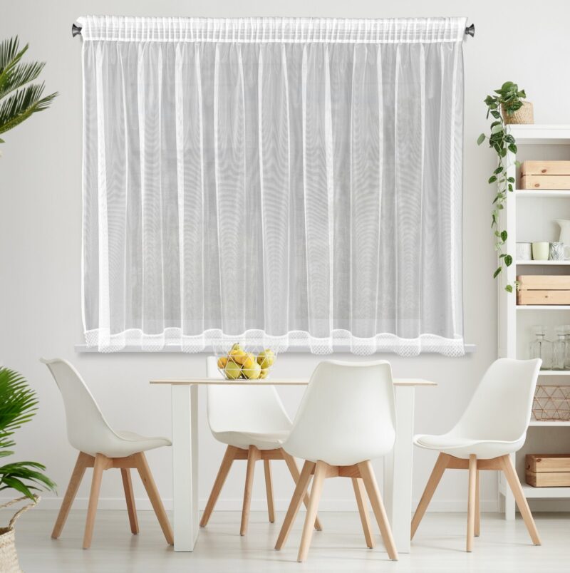 FIRANA GOTOWA NEL NA TAŚMIE 350 X 145 CM BIAŁY
