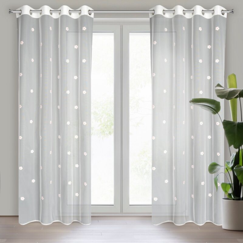 FIRANA GOTOWA ELSA 140 X 250 CM BIAŁY