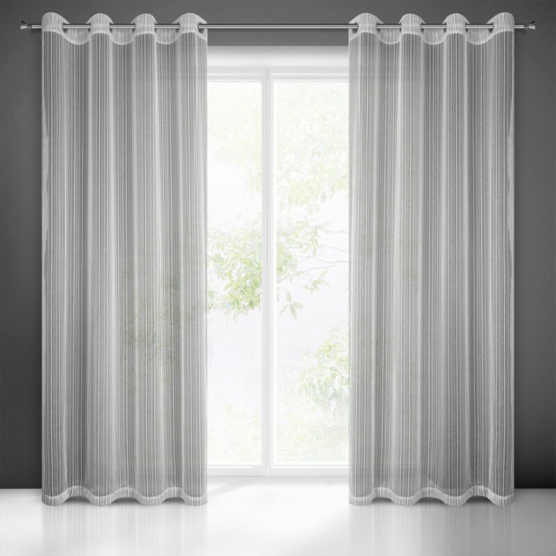 FIRANA GOTOWA NOELIA 140 X 250 CM SREBRNY