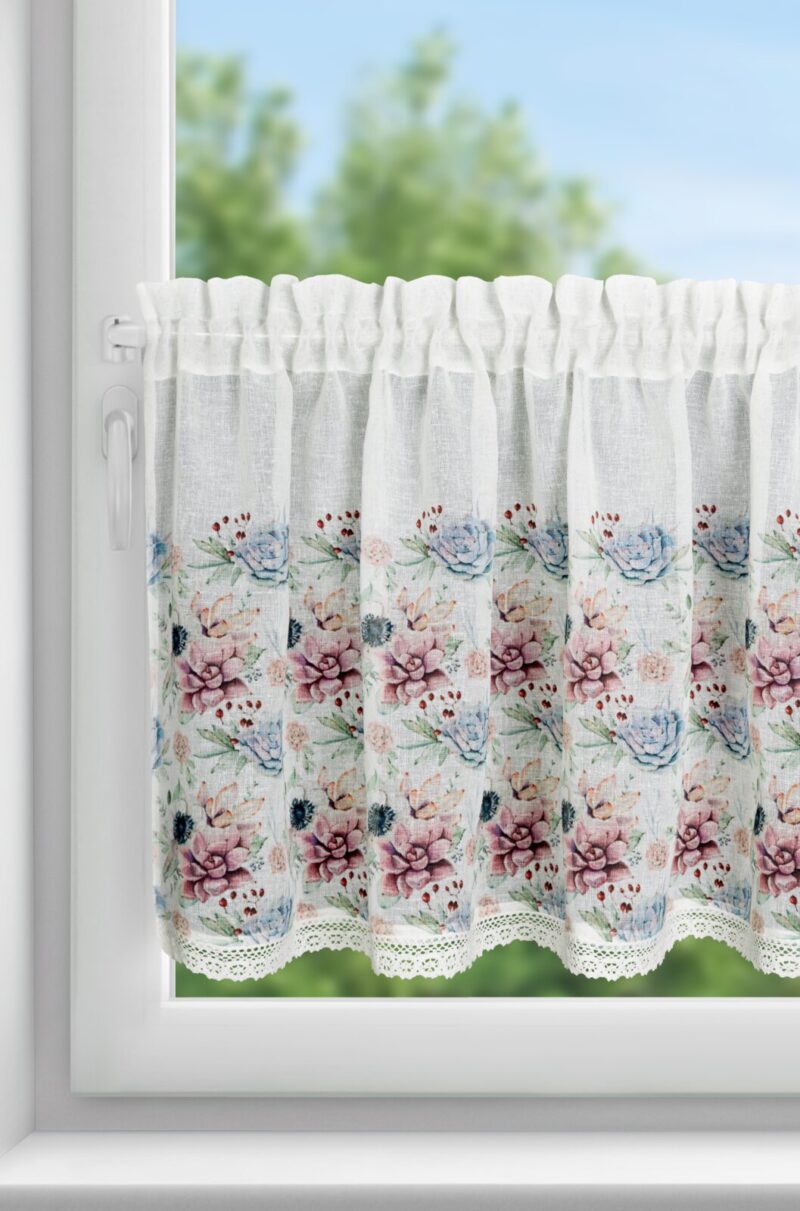 FIRANA GOTOWA DORA 150 X 60 CM BIAŁY