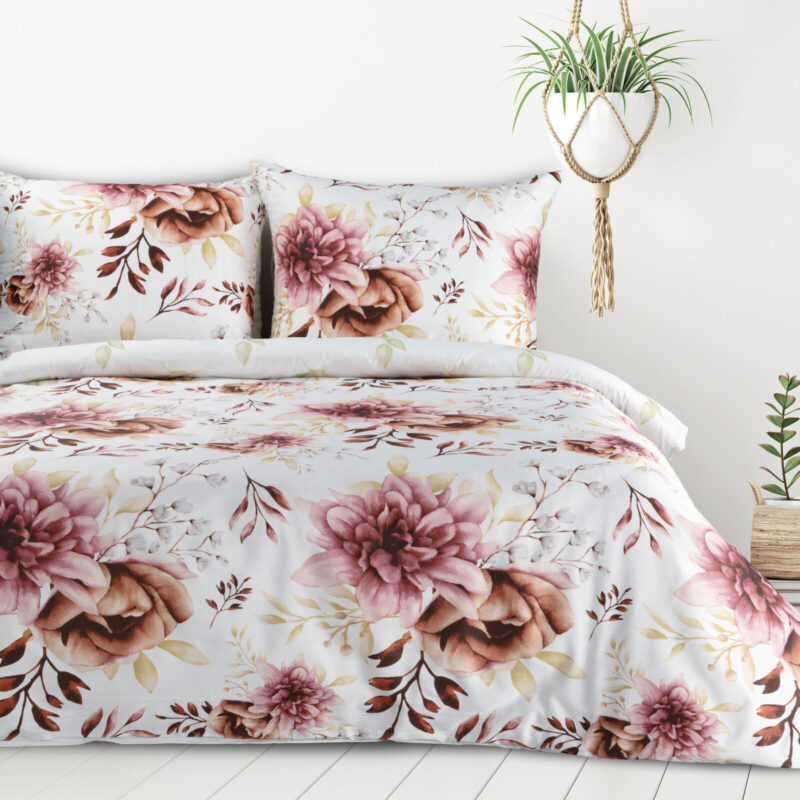 KOMPLET POŚCIELI DWUSTRONNEJ D91 LEA 11 220 X 200 CM BIAŁY