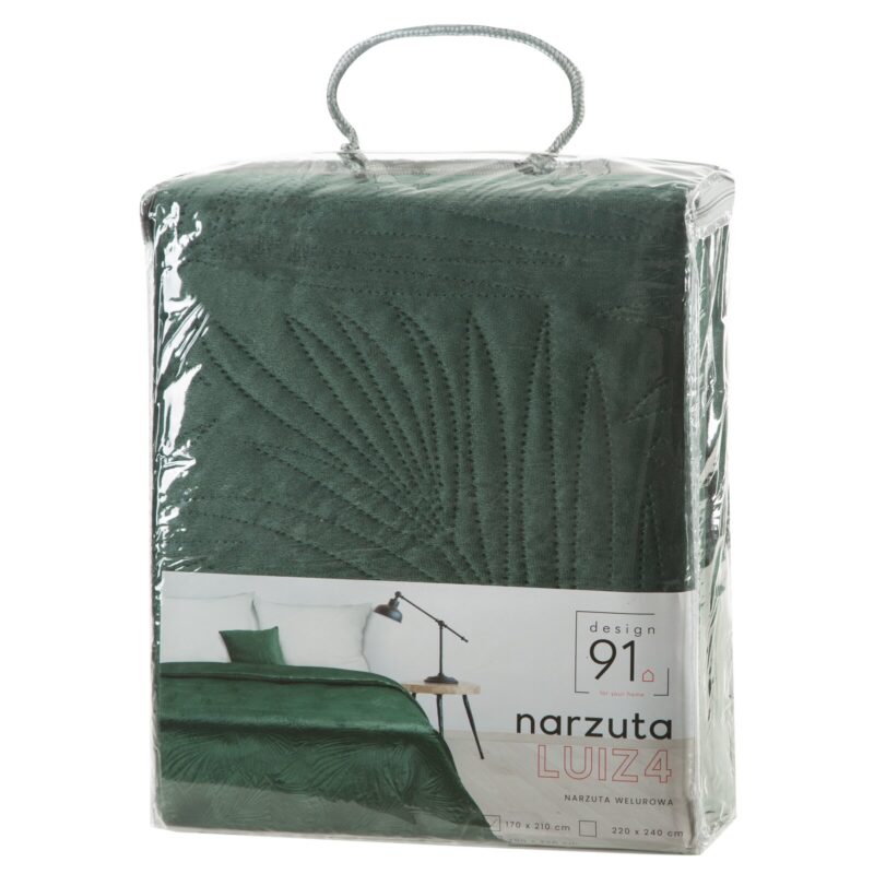 NARZUTA D91 LUIZ 4 220 X 240 CM CIEMNOZIELONY