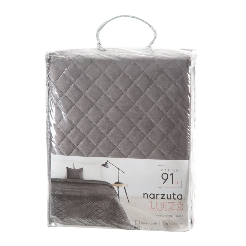 NARZUTA D91 LUIZ 3 220 X 240 CM SREBRNY