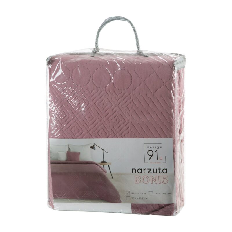 NARZUTA D91 BONI 5 220 X 240 CM RÓŻOWY